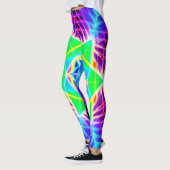 Kleurrijk levendig patroon leggings (Links)