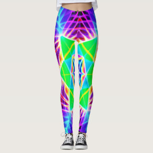 Kleurrijk levendig patroon leggings