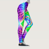 Kleurrijk levendig patroon leggings (Rechts)
