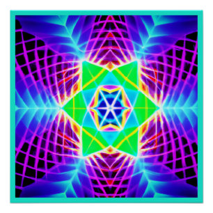 Kleurrijk levendig patroon perfect poster