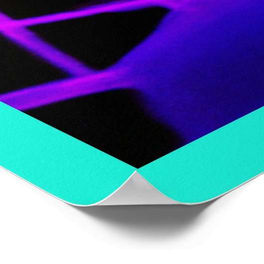 Kleurrijk levendig patroon poster (Hoek)