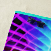 Kleurrijk levendig patroon strandlaken (In situ)