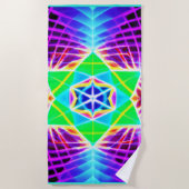 Kleurrijk levendig patroon strandlaken (Voorkant)