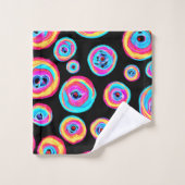 Kleurrijk levendig patroonontwerp bad handdoek (Wasdoekje)