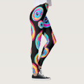 Kleurrijk levendig patroonontwerp leggings (Rechts)