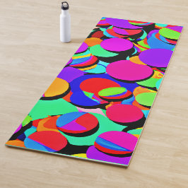 Kleurrijk Levendig Retro Revival Patroon Yogamat