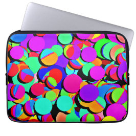 Kleurrijk levendig revival patroon laptop sleeve