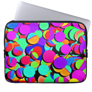 Kleurrijk levendig revival patroon laptop sleeve