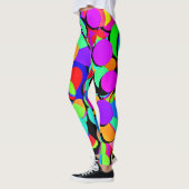 Kleurrijk levendig revival patroon leggings (Links)