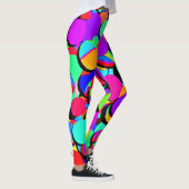Kleurrijk levendig revival patroon leggings (Rechts)