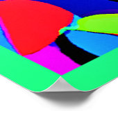 Kleurrijk levendig revival patroon poster (Hoek)