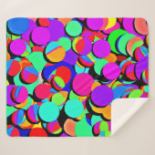 Kleurrijk levendig revival patroon sherpa deken (Voorkant (horizontaal))