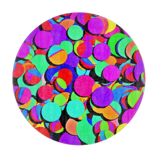 Kleurrijk levendig revival patroon snijplank (Voorkant)