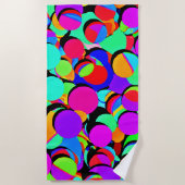 Kleurrijk levendig revival patroon strandlaken (Voorkant)