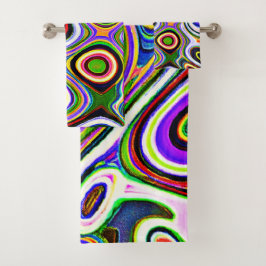Kleurrijk Levensecht Abstract Patroon Bad Handdoek