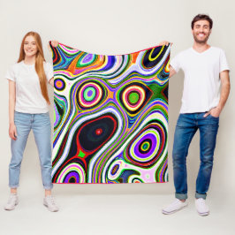 Kleurrijk Levensecht Abstract Patroon Fleece Deken