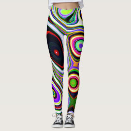 Kleurrijk Levensecht Abstract Patroon Leggings