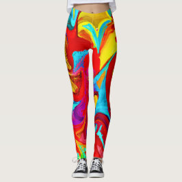 Kleurrijk Levensecht Abstract Patroon Leggings