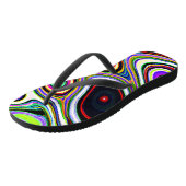 Kleurrijk Levensecht Abstract Patroon Teenslippers (Schuin)