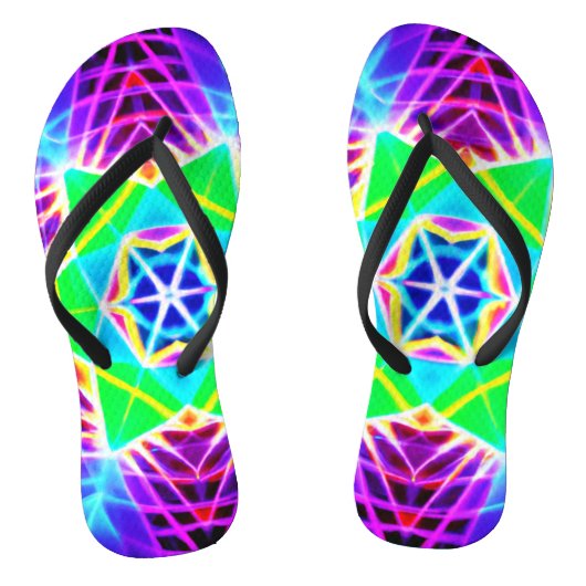 Kleurrijk Levensecht Patroon Teenslippers (Voetbed)