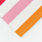 Kleurrijk Levensecht Strepenpatroon Ontwerp Fleece Deken (Hoek)