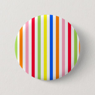 Kleurrijk Levensecht Strepenpatroon Ontwerp Ronde Button 5,7 Cm
