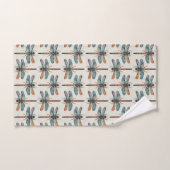 Kleurrijk Libel Patroon Bad Handdoek (Handdoek)