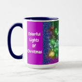 Kleurrijk licht van kerst Mok (Links)