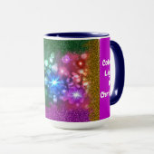 Kleurrijk licht van kerst Mok (Voorkant rechts)