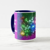 Kleurrijk licht van kerst Mok (Voorkant links)
