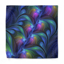 Kleurrijk Lichtgevend Abstract Blauw Roze Groen Fr