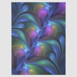 Kleurrijk Lichtgevend Abstract Blauw Roze Groen Fr Tissuepapier