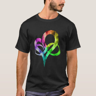 Kleurrijk lichtgewicht oneindige Harde poly Pride  T-shirt