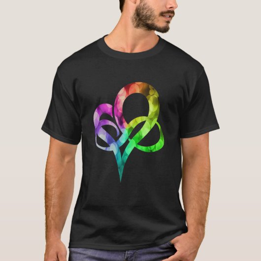 Kleurrijk lichtgewicht oneindige Harde poly Pride  T-shirt (Voorkant)
