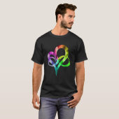 Kleurrijk lichtgewicht oneindige Harde poly Pride  T-shirt (Voorkant volledig)