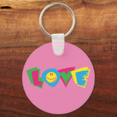 Kleurrijk liefdesbord sleutelhanger (Voorkant)