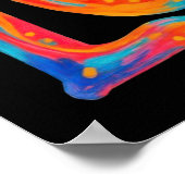 Kleurrijk liefdeswoord poster (Hoek)