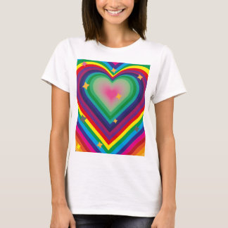 Kleurrijk Liefe T-shirt voor Vrouwen