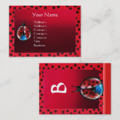 KLEURRIJK LIEVEHEERSBEESTJE MONOGRAM VISITEKAARTJE (Voorkant / Achterkant)