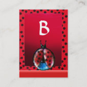 KLEURRIJK LIEVEHEERSBEESTJE MONOGRAM VISITEKAARTJE (Achterkant)