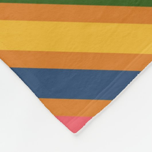 Kleurrijk lijnpatroon fleece deken (Hoek)
