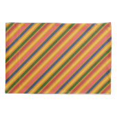 Kleurrijk lijnpatroon kussensloop (Achterkant)