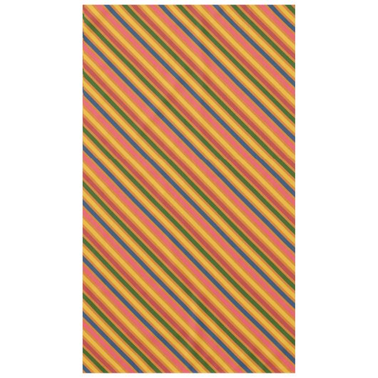 Kleurrijk lijnpatroon tafelkleed (Voorkant)