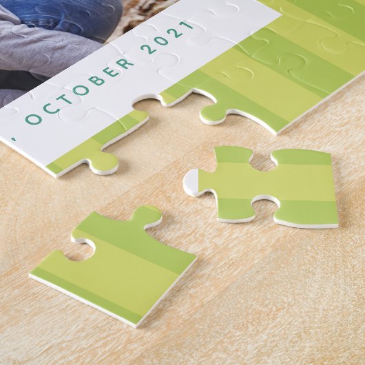 Kleurrijk lijst één foto horizontaal legpuzzel (Zijkant)