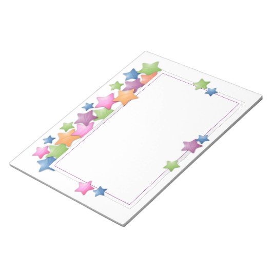 kleurrijk Lijst Notitieblok (Schuin)