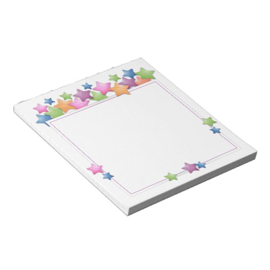  kleurrijk Lijst Notitieblok (Schuin)