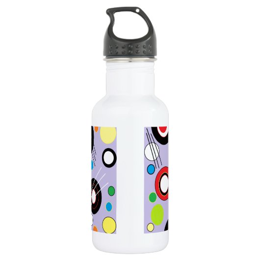 Kleurrijk Lila Waterfles (Achterkant)