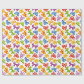 Kleurrijk lint inpakpapier (Vlak)