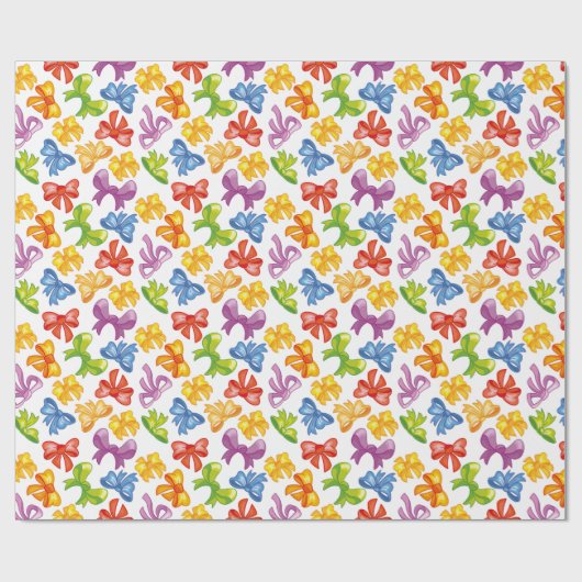 Kleurrijk lint inpakpapier (Vlak)