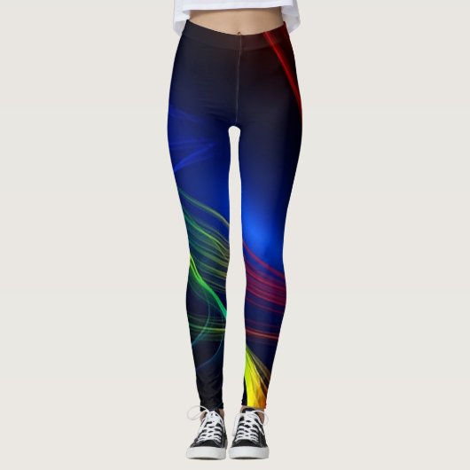 Kleurrijk lint van licht leggings (Voorkant)